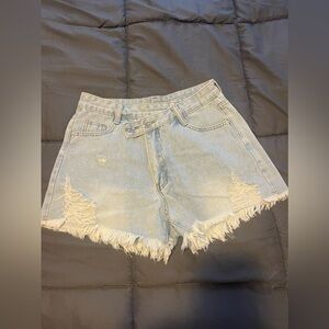 High rise denim Jean shorts